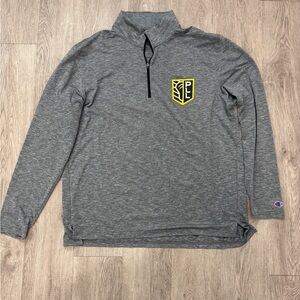 Men’s Premier Lacrosse League-Champion Heather Gray Quarter-Zip with Logo